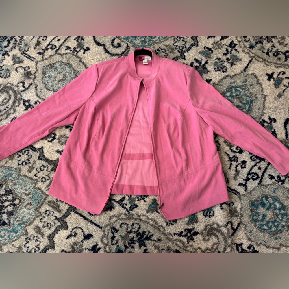 JM Collection Vibrant Pink Blazer
